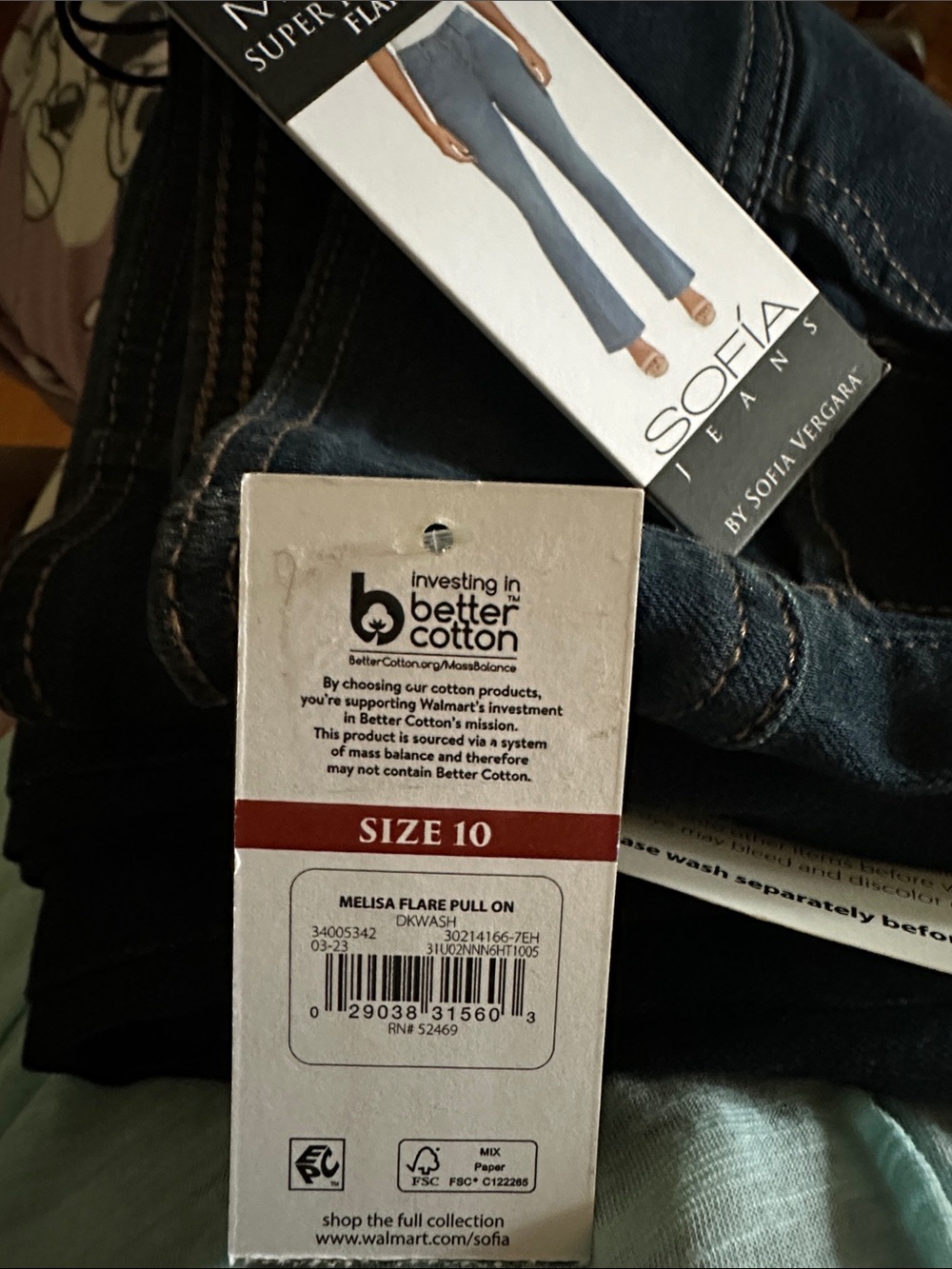 Ladies Sofia Jeans, (Melissa) HIgh Rise Flare. - Picture 6 of 6
